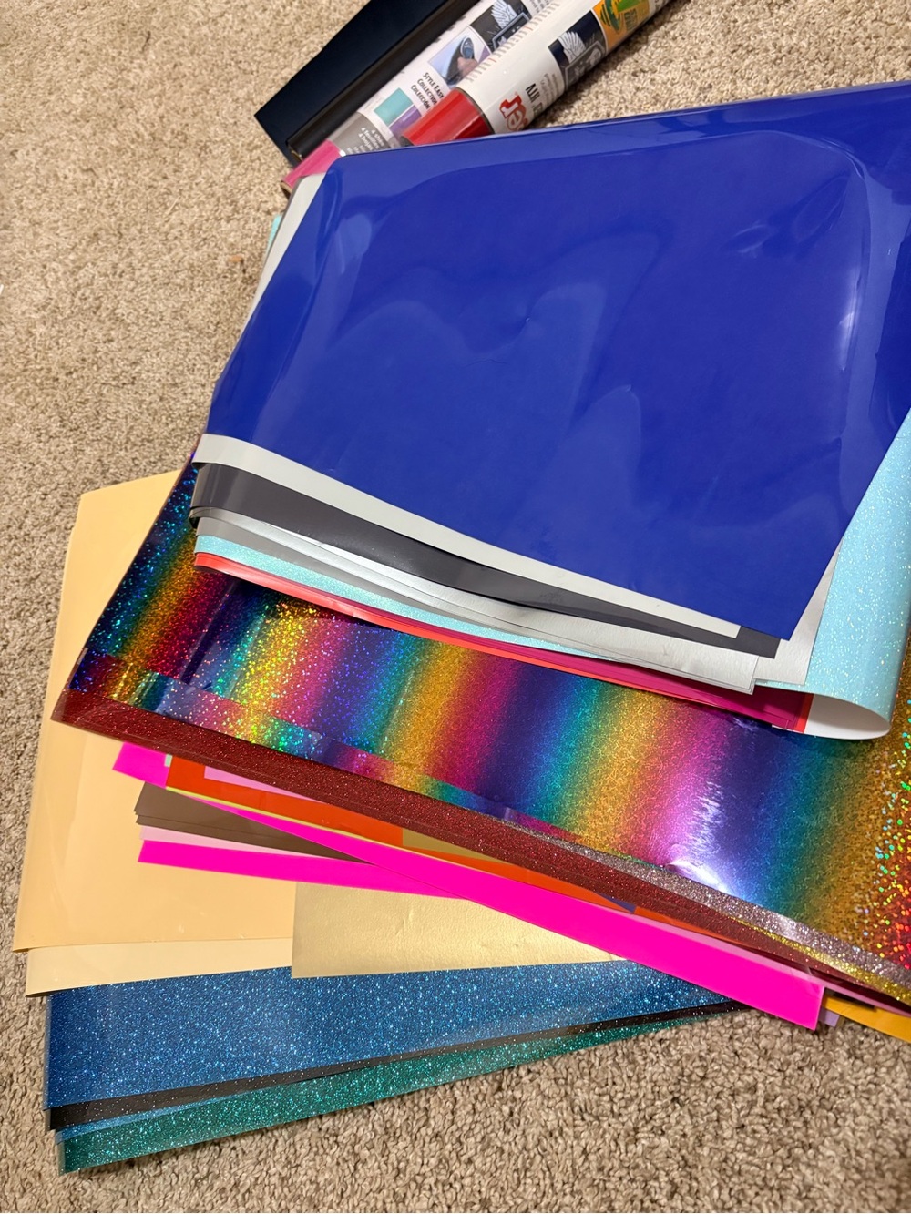 Large lot of various HTV craft vinyl